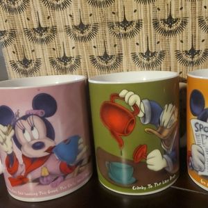 Disney Mickey Mouse, Minnie Mouse& Donald24oz Mugs